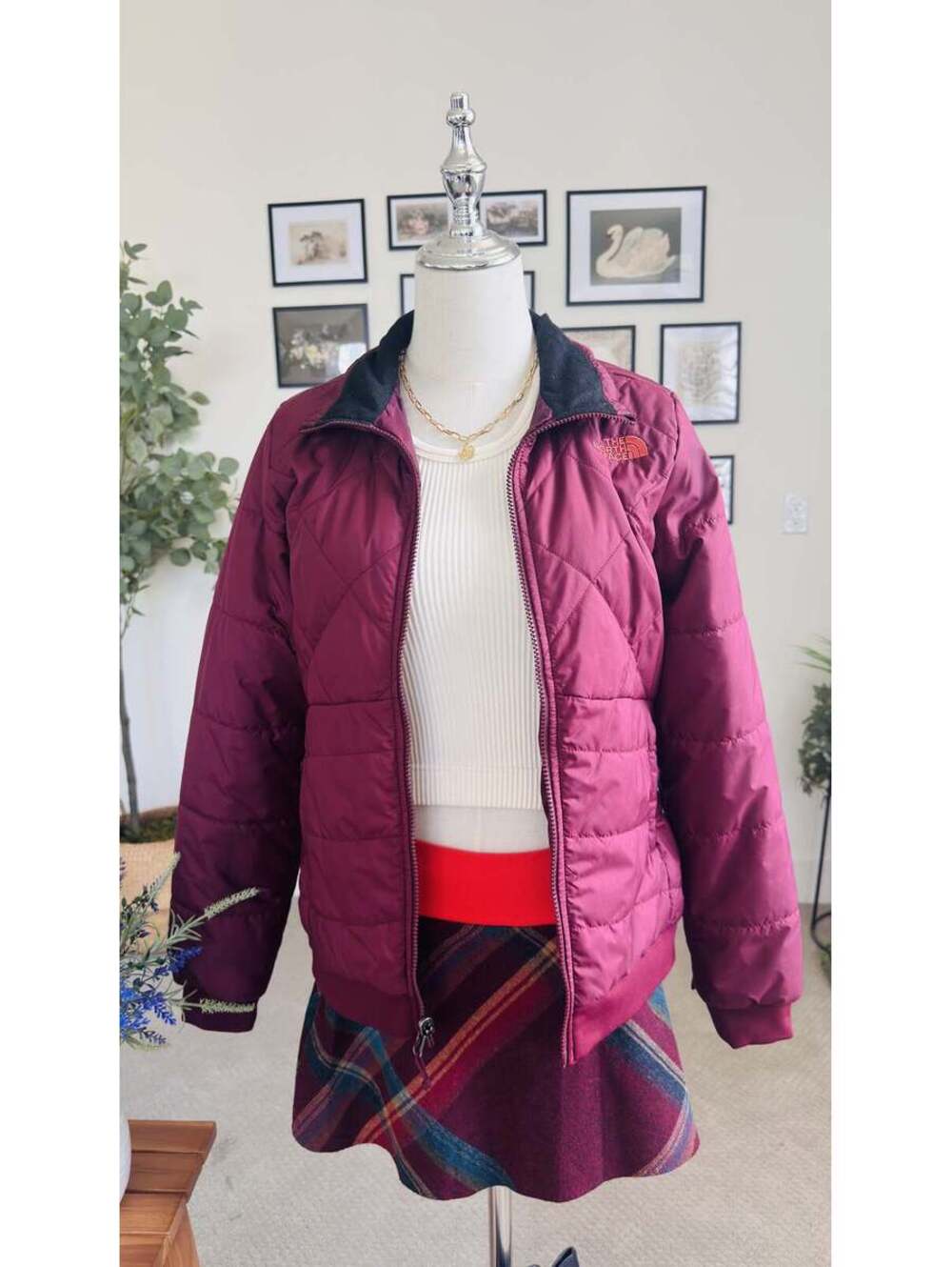 The North Face Quilted Insulated Bomber Jacket Size S